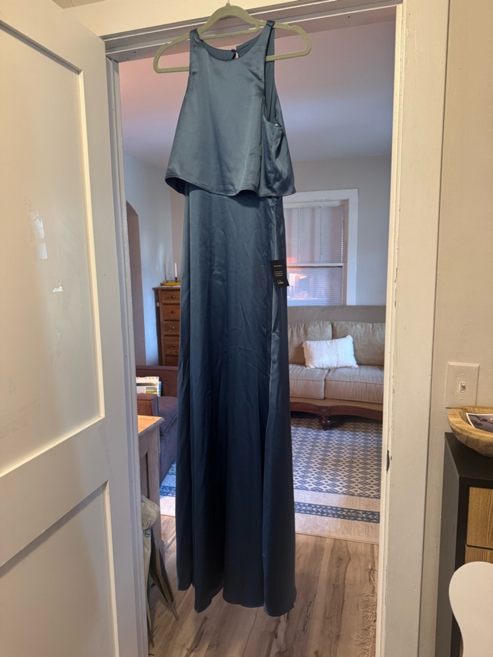 Lulus Blue Halter Top Dress